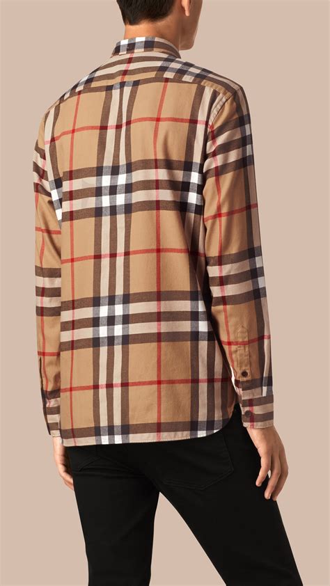 flannel burberry shirt|burberry dress shirt men's.